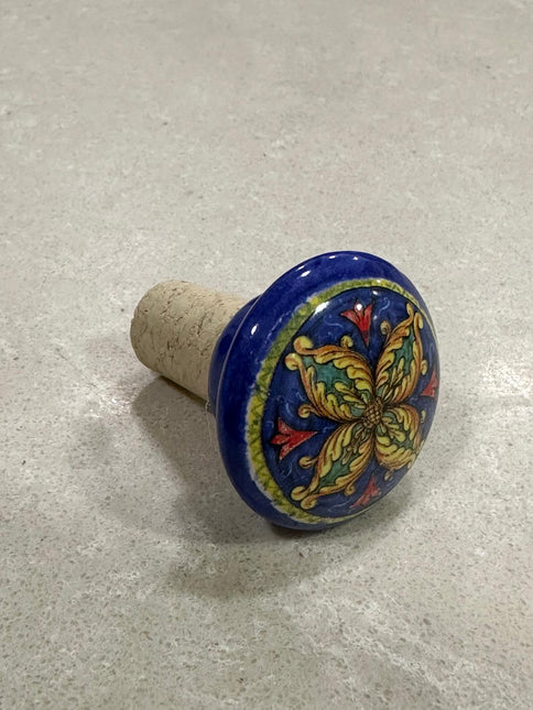 Tappi Bottiglia in Sughero e Ceramica Artigianale Italiana - Made in Italy