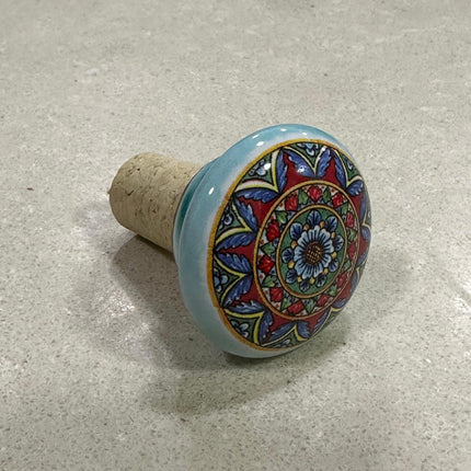 Tappi Bottiglia in Sughero e Ceramica Artigianale Italiana - Made in Italy