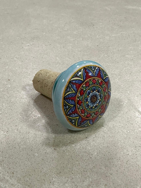 Tappi Bottiglia in Sughero e Ceramica Artigianale Italiana - Made in Italy