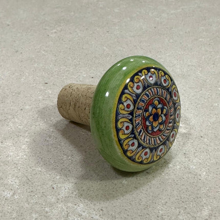 Tappi Bottiglia in Sughero e Ceramica Artigianale Italiana - Made in Italy