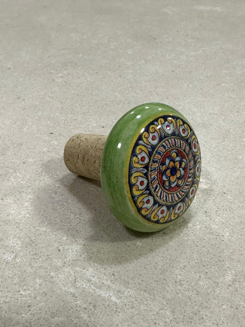 Tappi Bottiglia in Sughero e Ceramica Artigianale Italiana - Made in Italy