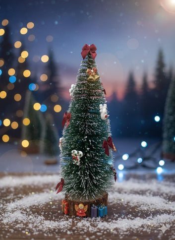 Albero di Natale Addobbato Artigianalmente – Scegli la tua Altezza (20 o 25 cm)