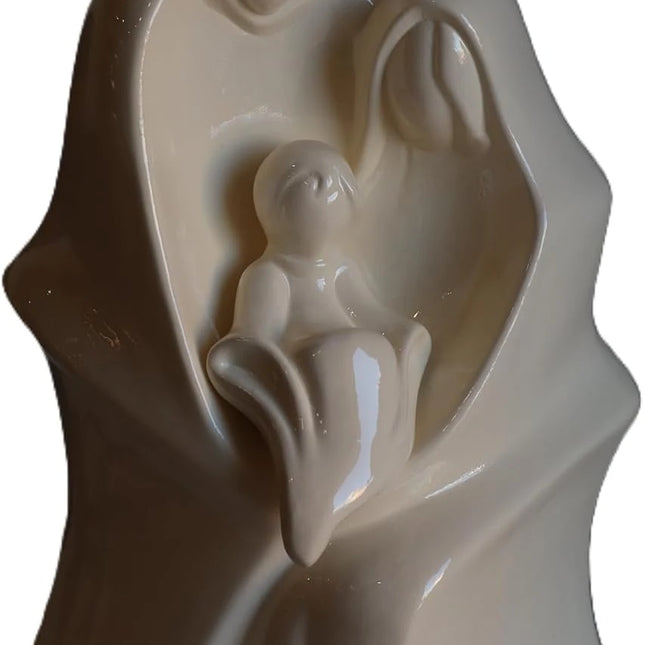 Sacra Famiglia-Statua Natività Moderna in Ceramica