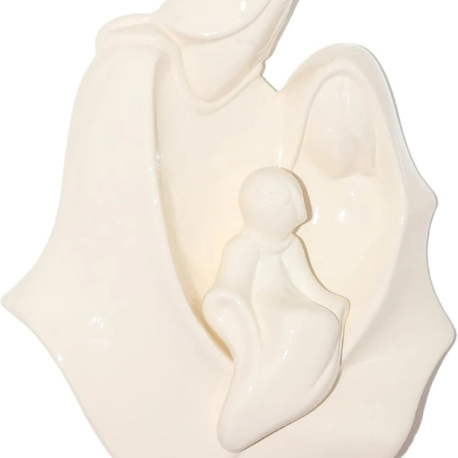 Scultura Sacra Famiglia in Ceramica