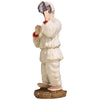 Statuina Pulcinella con Tamburello - Artigianato Napoletano in Resina