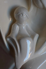 Sacra Famiglia-Statua Natività Moderna in Ceramica