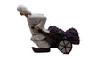 Pulcinella Portabottiglie in Resina con Carretto, Statuetta Artigianale Napoletana, Variante Limoni o Uva, Idea Regalo