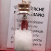 Essenza di Napoli: Scaramanzia in Bottiglia,Amuleto Portafortuna Napoletano in Bottiglia di Vetro - Cornetto Rosso o Mano Corna - Idea Regalo Scaramantica con Scatolina Inclusa - Fatto a Mano