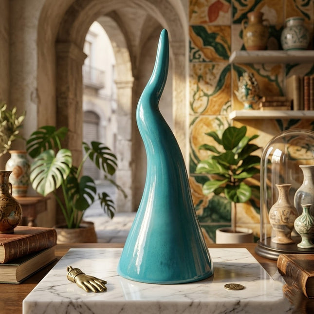 Handmade Ceramic Lucky Horn (Customizable)