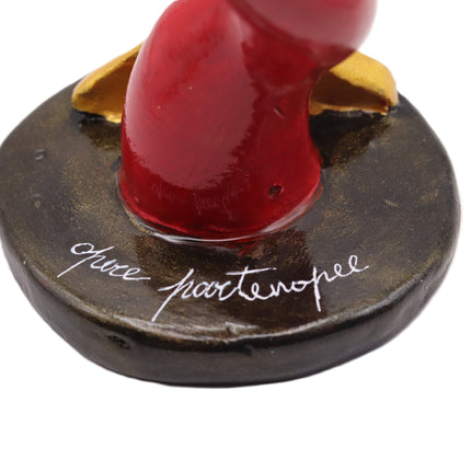 Corno vesuvio in ceramica - H 9cm
