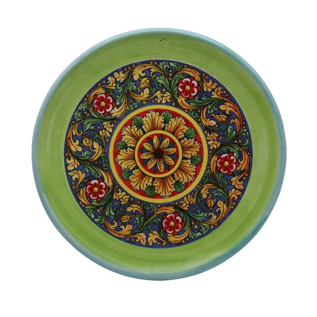Piattino in Ceramica Artigianale Napoletana - Decoro Maioliche