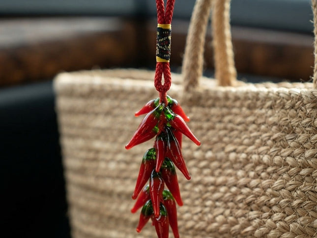 Cornicello Portafortuna Napoletano in Vetro Soffiato - Rosso Scaramantico