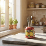 Tappo Versavino in Ceramica Dipinta a Mano - Decoro Maiolica o limoni