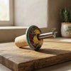 Tappo Dosatore/Versatore in Ceramica Artigianale e Acciaio - Limoni Made in Italy