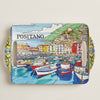 Ceramic tray with openwork handles Amalfi Coast Positano or Sorrento style Handmade serving platter Italian ceramic