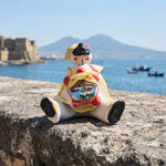 Pulcinella Ceramica Capodimonte Tamburello