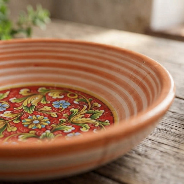 Ciotoline in Ceramica Dipinte a Mano - Set Aperitivo Limoni e Maioliche - Salsiere Colorate in Stile Mediterraneo - Regalo Home Decor Made in Italy