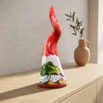 Corno veduta Napoli- Portafortuna Napoletano in Ceramica Dipinto a Mano - Vesuvio