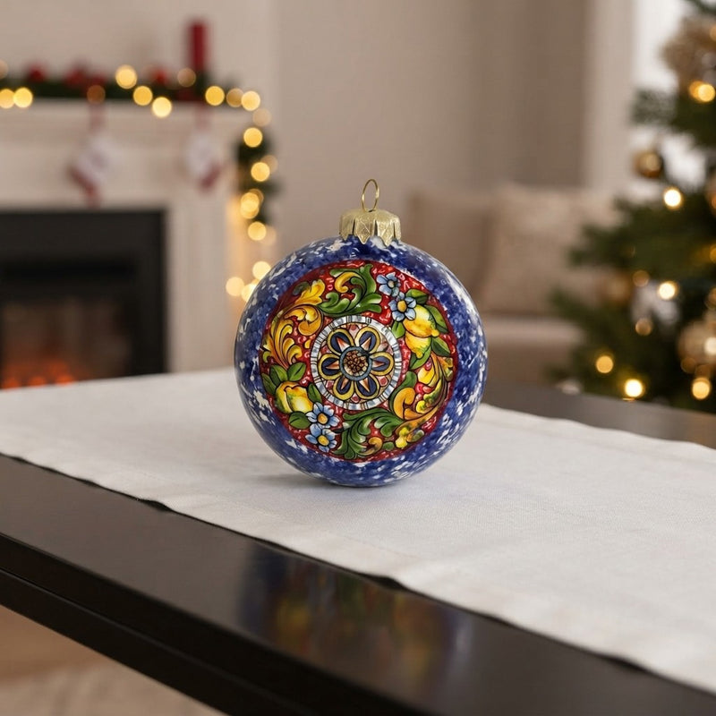 Hand-painted Neapolitan Ceramic Christmas Ornament/Decoration