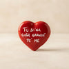 Magnete Cuore Ceramica Dipinto