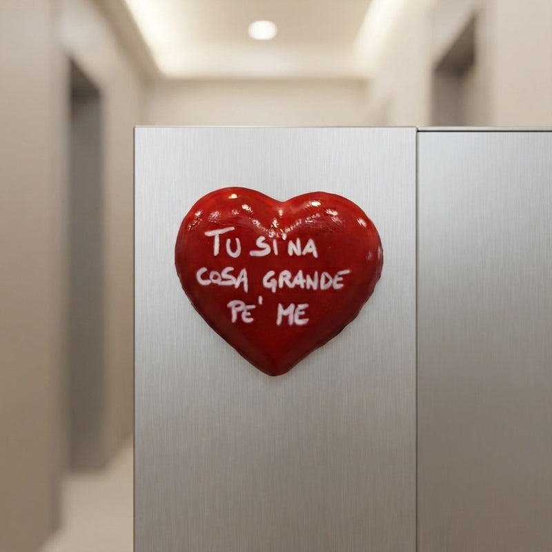 Magnete Cuore Ceramica Dipinto