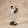 Pulcinella with Mandolin Resin Statues - Neapolitan Tradition