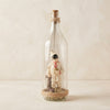 Pulcinella in a Bottle with Symbols of Luck - Neapolitan Craft
