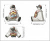 Pulcinella Ceramica Capodimonte Tamburello
