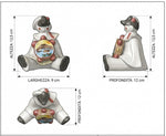 Pulcinella Ceramica Capodimonte Tamburello